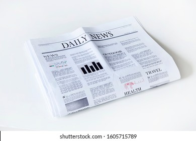 Newspaper News On White Background Stock Photo 1605715789 | Shutterstock