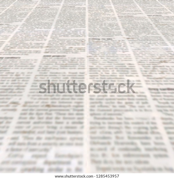 Newspaper Texture Old Unreadable Text Vintage Stock Photo Edit Now