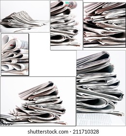 Newspapers Collage Stock Photo 211710328 | Shutterstock