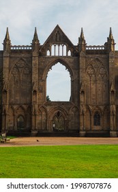 Newstead Abbey, England - January 27, 2020: Gothic architecture in Newstead Abbey grounds, major tourist landmark in Nottinghamshire, East Midlands, England
