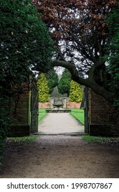 Newstead Abbey, England. Park zone with fountain