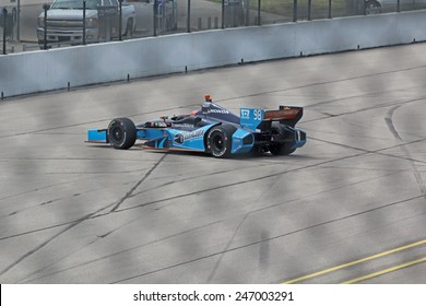 Newton Iowa, USA - June 23, 2013: Indycar Iowa Corn 250 Race Iowa Speedway Alex Tagliani