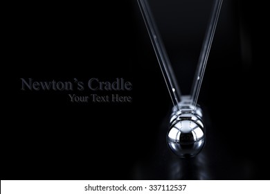 Newton's cradle on isolated black