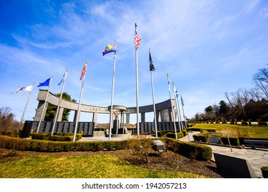 Newtown Sqaure, PA USA  3 23 2021 - Veteran Memorial - Shutterstock ID 1942057213
