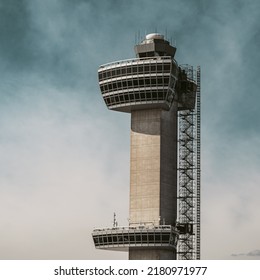 NEWYAR, UNITED STATES - Mar 15, 2021: The Atc Tower In EWR Airport