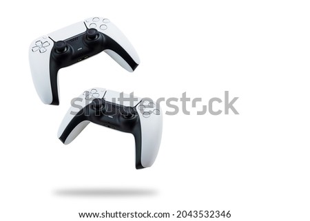 Next Generation Controllers falling on white background.