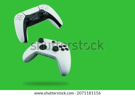 Next Generation Controllers falling on green background.