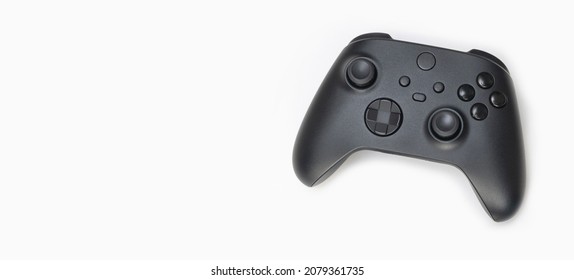 Next Generation game controller on white background