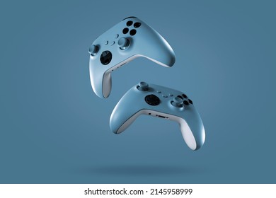 Next Generation game controllers isolated