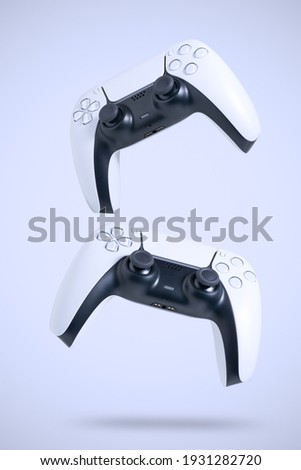 Next Generation game controllers isolated