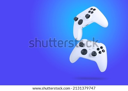 Next Generation game controllers isolated