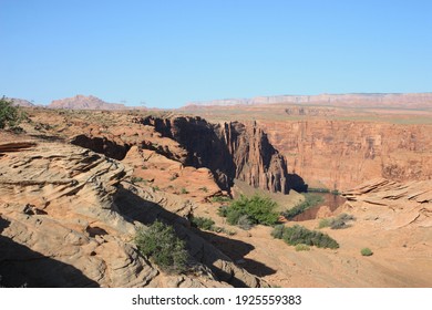 Next To Glen Canyon Dam Overlook