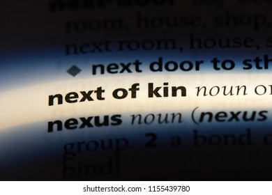 next of kin word in a dictionary. next of kin concept. - Shutterstock ID 1155439780