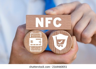 NFC Near Field Communication Concept. Contactless Cashless Society NFC Wireless Secure Payment Technology. - Powered by Shutterstock