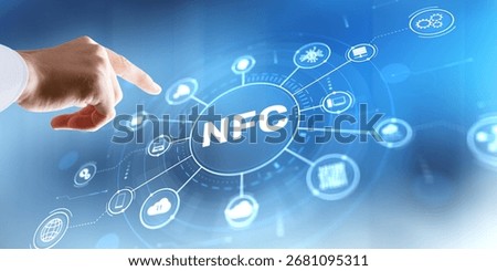 NFC technology for contactless payment data exchange and wireless communication between devices.