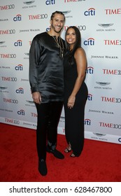 NFL player Colin Kaepernick (L) and Nessa attend the Time 100 Gala at Frederick P. Rose Hall on April 25, 2017 in New York City.