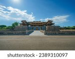 Ngo Mon gate - the main entrance of forbidden Hue Imperial City in Hue city, Vietnam