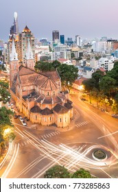 Nha Tho Duc Ba Ho Chi Minh city – Notre Dame Basilica in magic light