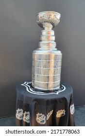 The NHL Stanley Cup On Display. Los Angeles, California. May 14, 2022