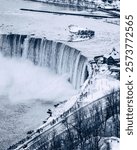 Niagara fall in winter, shot taken from Skylon Tower with Canon 6d ii. Ontario, Canada