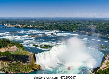 Niagara Falls Aerial View, Canadian Falls, Canada
