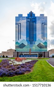 Niagara Falls, New York, USA - September 2, 2019: Seneca Niagara Casino & Hotel In Niagara Falls, New York, USA Owned By The Seneca Nation Of Indians.