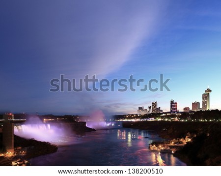 Similar – Image, Stock Photo Niagara Falls Building