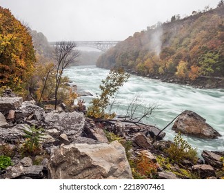 Niagara River In The Fall Season