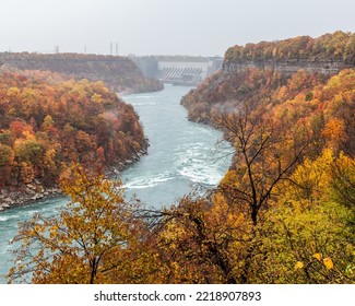 Niagara River Headed South In Autumn