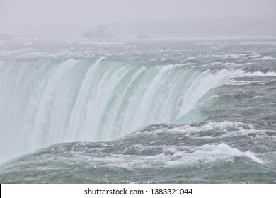 Niagra Falls On A Very Snowy And Cold Day