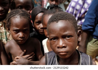 Niamey, Niger - 06.25.2016 : Children Growing Up Unhappy In Niger.