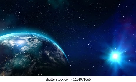 Nibiru (Planet X) And Earth. Science Fiction