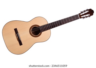 Nice acoustic guitar on the white background. - Powered by Shutterstock