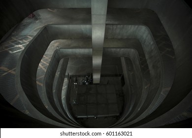 nice architecture with multi Level free parking garage