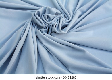 Nice Blue Grey Jersey Fabric Textured Close Up