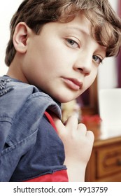 Nice boy looking at camera
