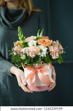 nice buquet in the hands