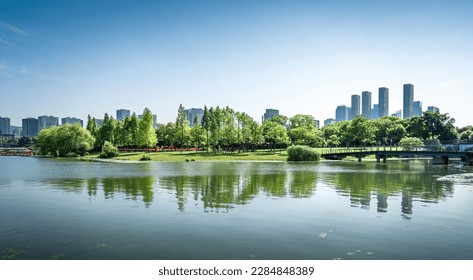 Nice city park by the lake - Powered by Shutterstock