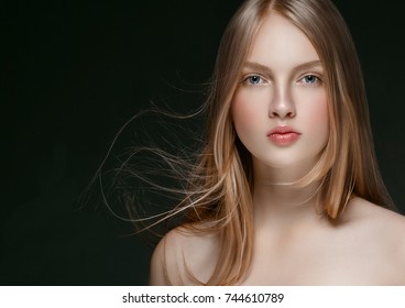 Nice Cute Model Girl Teenage Beautiful Stock Photo (Edit Now) 744610789