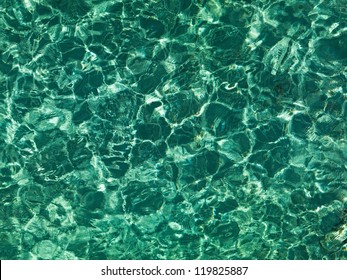 Nice Emerald Water Ripples In The Indian Ocean