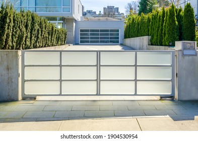 A nice entrance of or gate to a house in Vancouver, Canada.