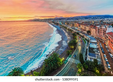 Nice in the evening after sunset - Shutterstock ID 538099591