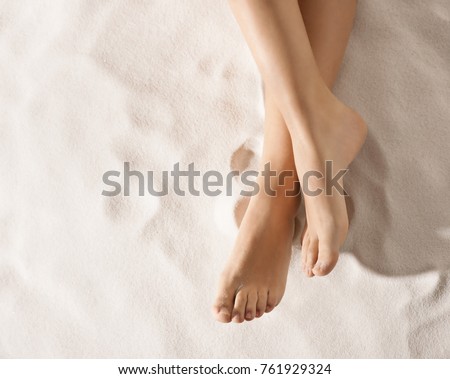 nice feet on the sand