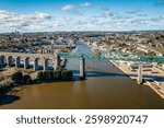 Nice Flight Over Drogheda, County Louth, Republic of Ireland
