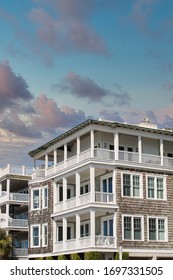 Nice Four Story Beach Home With Wood Shingle Siding