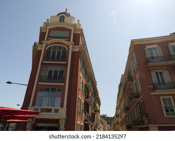 Nice France Old Town Buildings Painted Houses