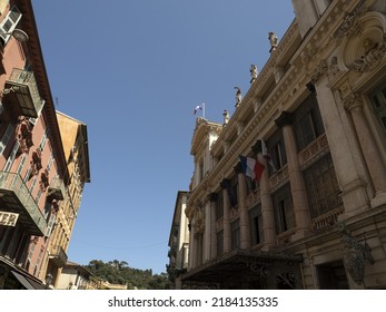 Nice France Old Town Buildings Painted Houses