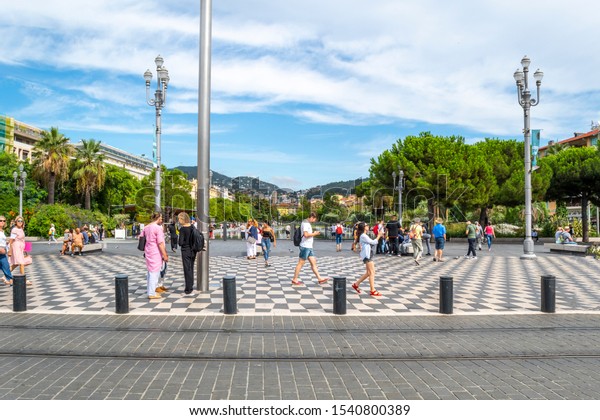 Nice France September 25 2019 Tourists Stock Photo (Edit Now) 1540800389