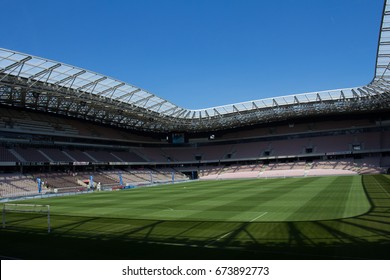 NICE FRANCE-June 10, 2017 . Stadium NICE  Allianz Riviera During The Motor Show French Riviera Classic And Sport 2017