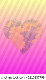 Nice Gradient Background With Heart Motif
